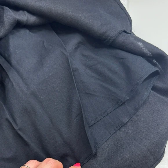 J. Crew Linen Smocked Waist Mini Skirt Bundle XXL Plus Size Black, White & Linen - Picture 5 of 16